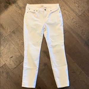 J. Crew Factory Stretch White Jeans